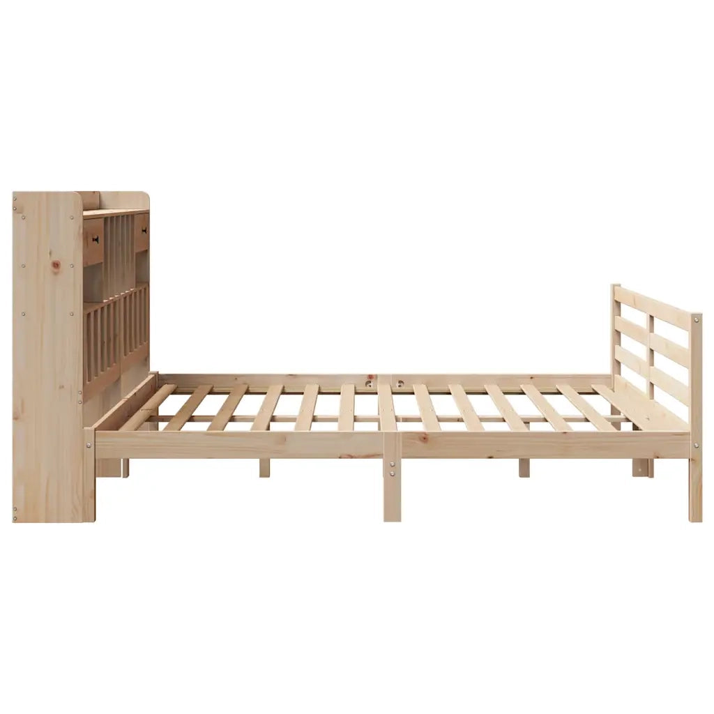 Letto Libreria senza Materasso 180x200 cm in Legno di Pino 3321944