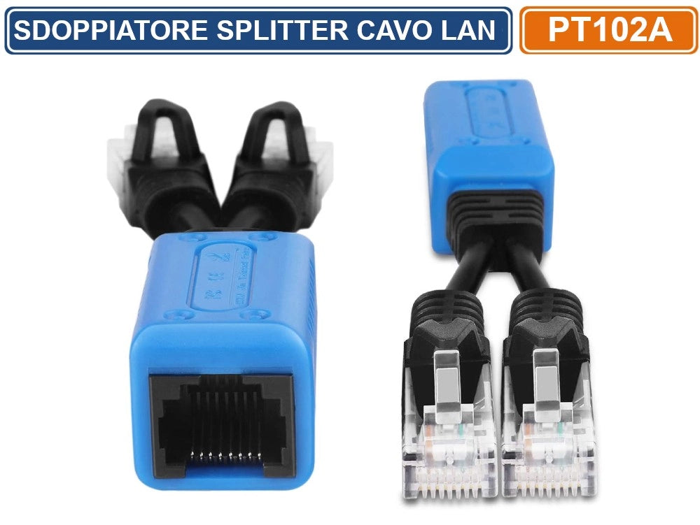 8 COPPIE ADATTATORE SDOPPIATORE PER CONNESSIONI IP NETWORK LAN RJ45