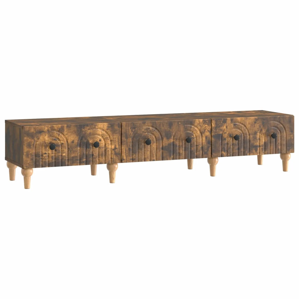 Mobile TV Rovere Fumo 147 x 34,5 x 30 cm Legno ingegnerizzato