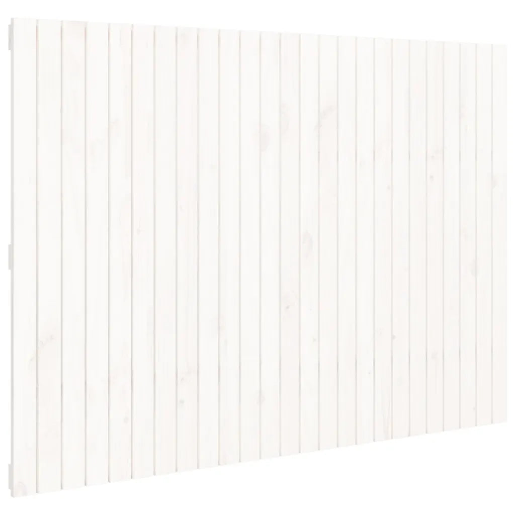 Testiera da Parete Bianca 159,5x3x110 cm Legno Massello di Pino