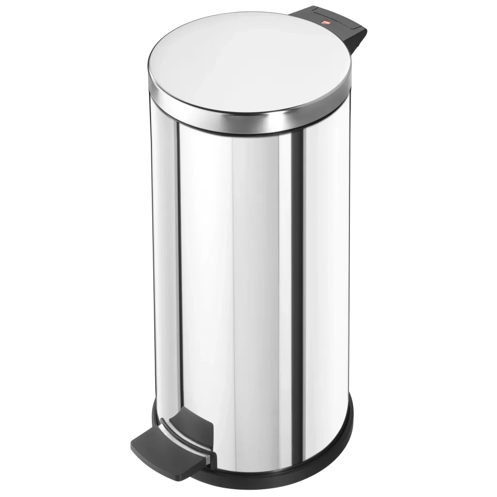 Hailo Pattumiera a Pedale Solid L 18L Acciaio Cestino Interno Zincato 434079
