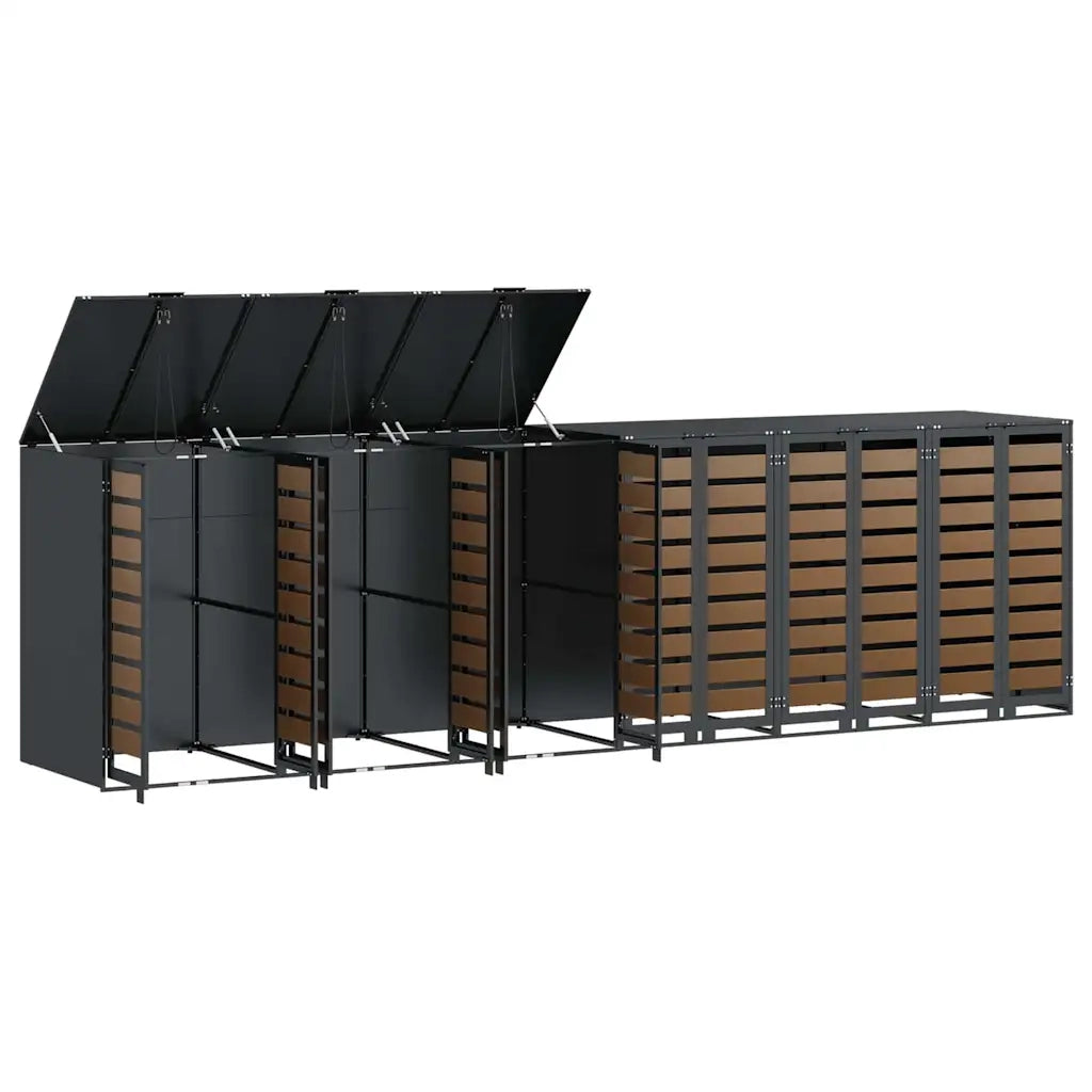 Contenitore per Rifiuti per 3 Bidoni 340 x 77.5 x 115.5 cm