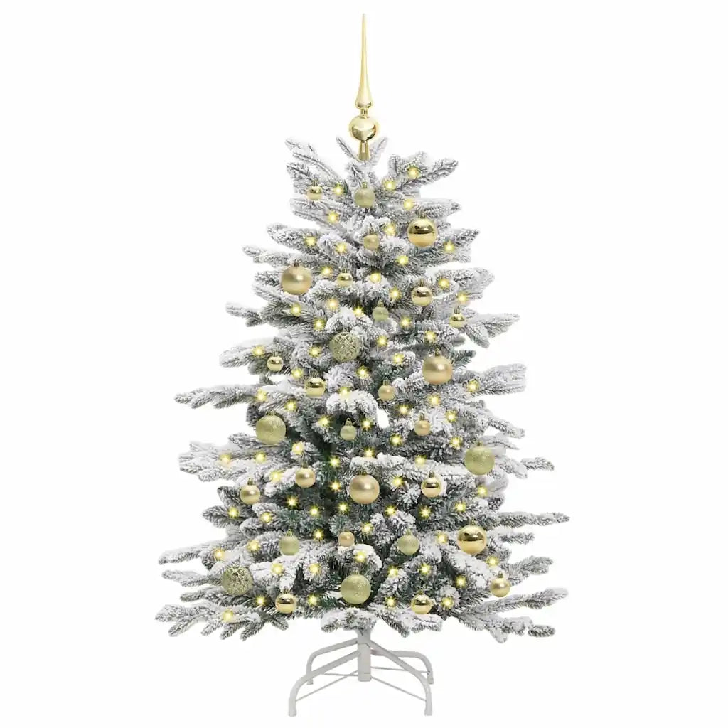 Albero di Natale Artificiale con Rami Pieghevoli Bianco 120 cm 3395626