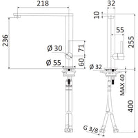 Rubinetto Miscelatore Monocomando Girevole Lavello Alto in Ottone Mariani Soft Cromato