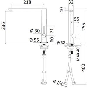 Rubinetto Miscelatore Monocomando Girevole Lavello Alto in Ottone Mariani Soft Cromato