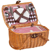 Cesto picnic rosso 40x28x22