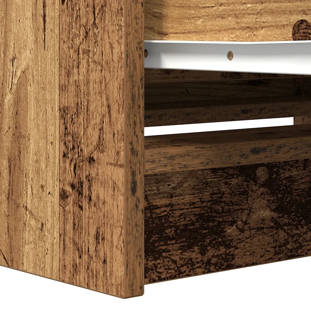 Mobile Porta TV Legno Antico 80x35x54 cm in Legno Multistrato 861794