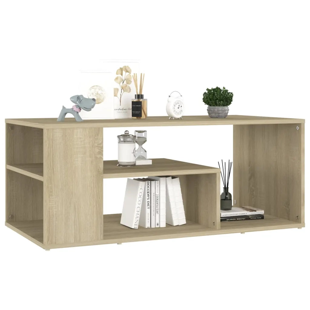 Tavolino da Salotto-Tavolino da soggiorno-Tavolo Rovere Sonoma 100x50x40cm Legno Multistrato 691925