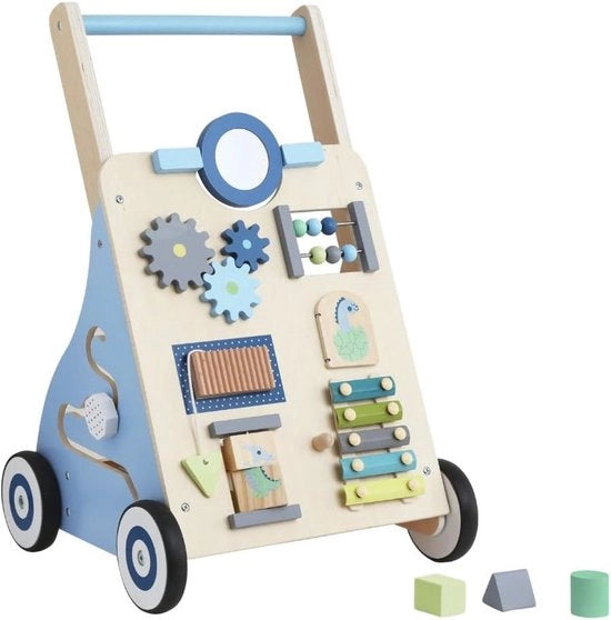 Camminatore per Bambini in Legno - Carrello di Gioco per Attività per Bambini di 1 Anno