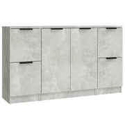 Buffet credenza cassettiera armadio mobile contenitore organizer per cucina soggiorno salotto 3 pezzi legno ingegnerizzato grigio 02_0037137