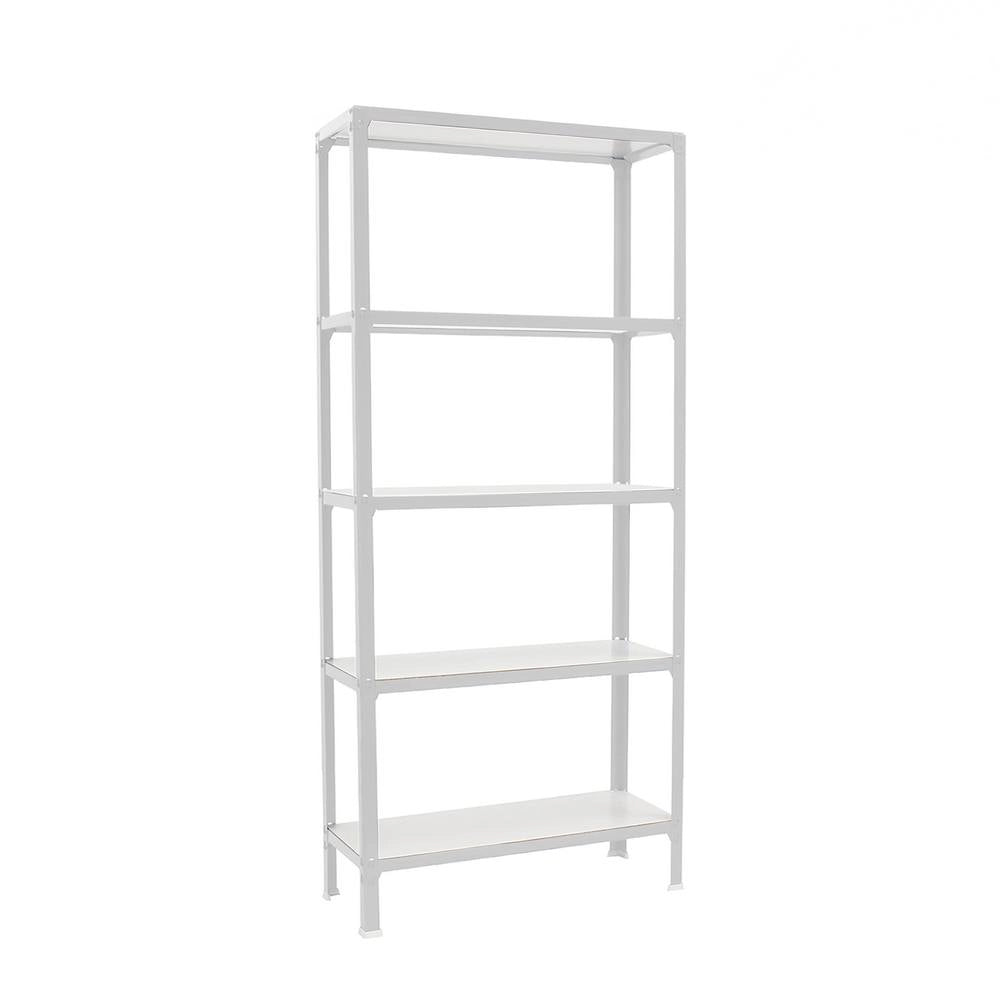 Scaffale in metallo Simon Rack senza viti colore bianco 5 ripiani 1800x800x300 mm Made in Spain