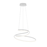 Lampada a sospensione moderna tonda 60cm bianca LED 60W Italux