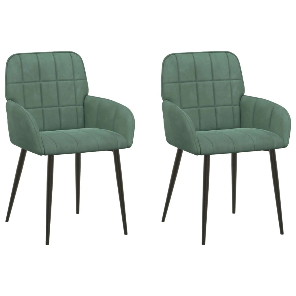 Sedie da pranzo 2 pcs Velluto (V) Verde Mare 56,5 x 50 x 86 cm 42034280