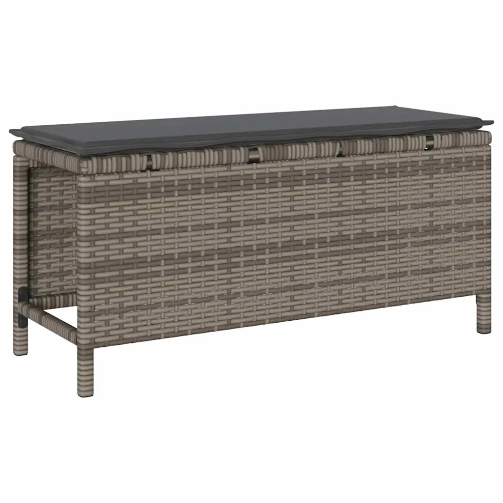 Set da Pranzo per Giardino Grigio polyrattan 42007910