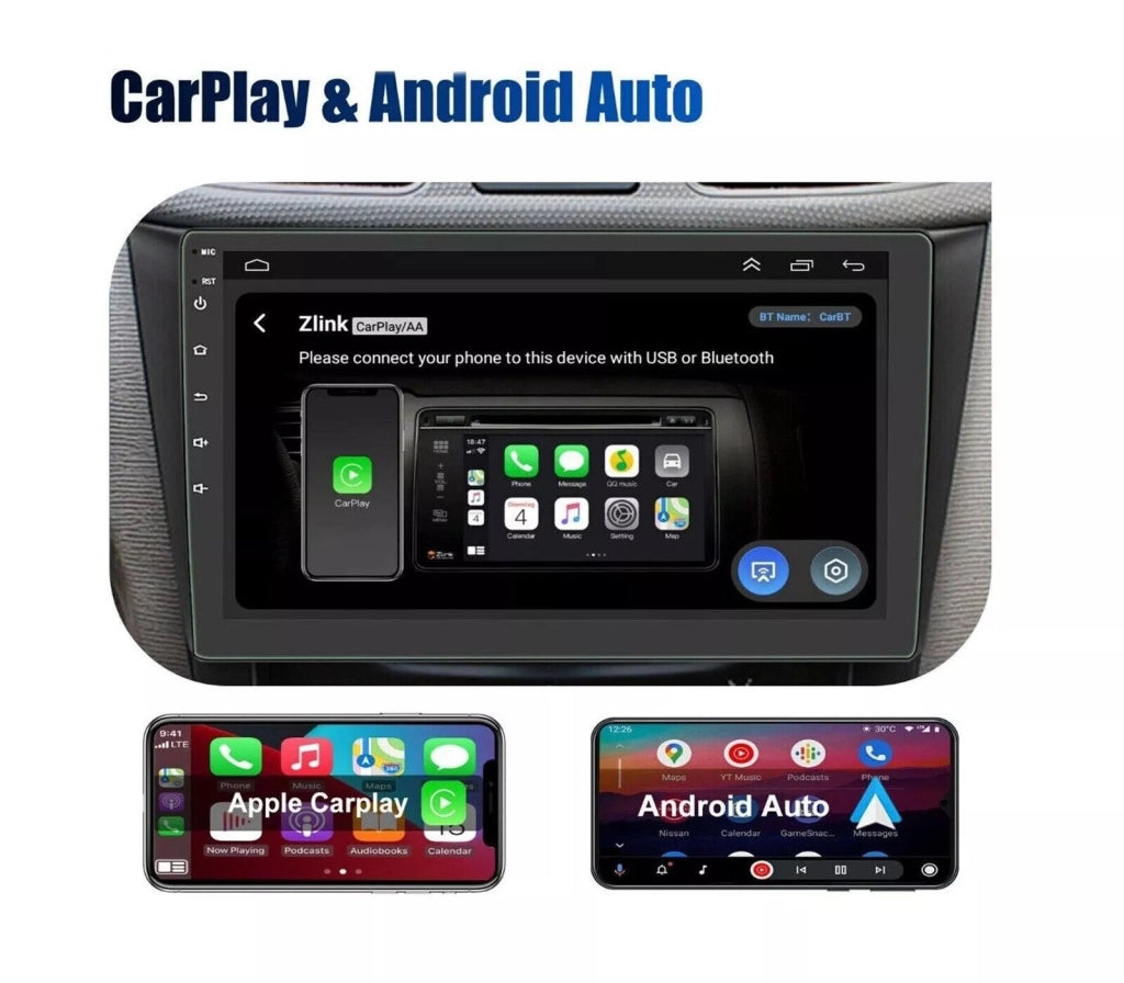 Autoradio Doppio DIN 10 Pollici Touch Screen Carplay Android Bluetooth GPS 4+64G - ZENCOCCO