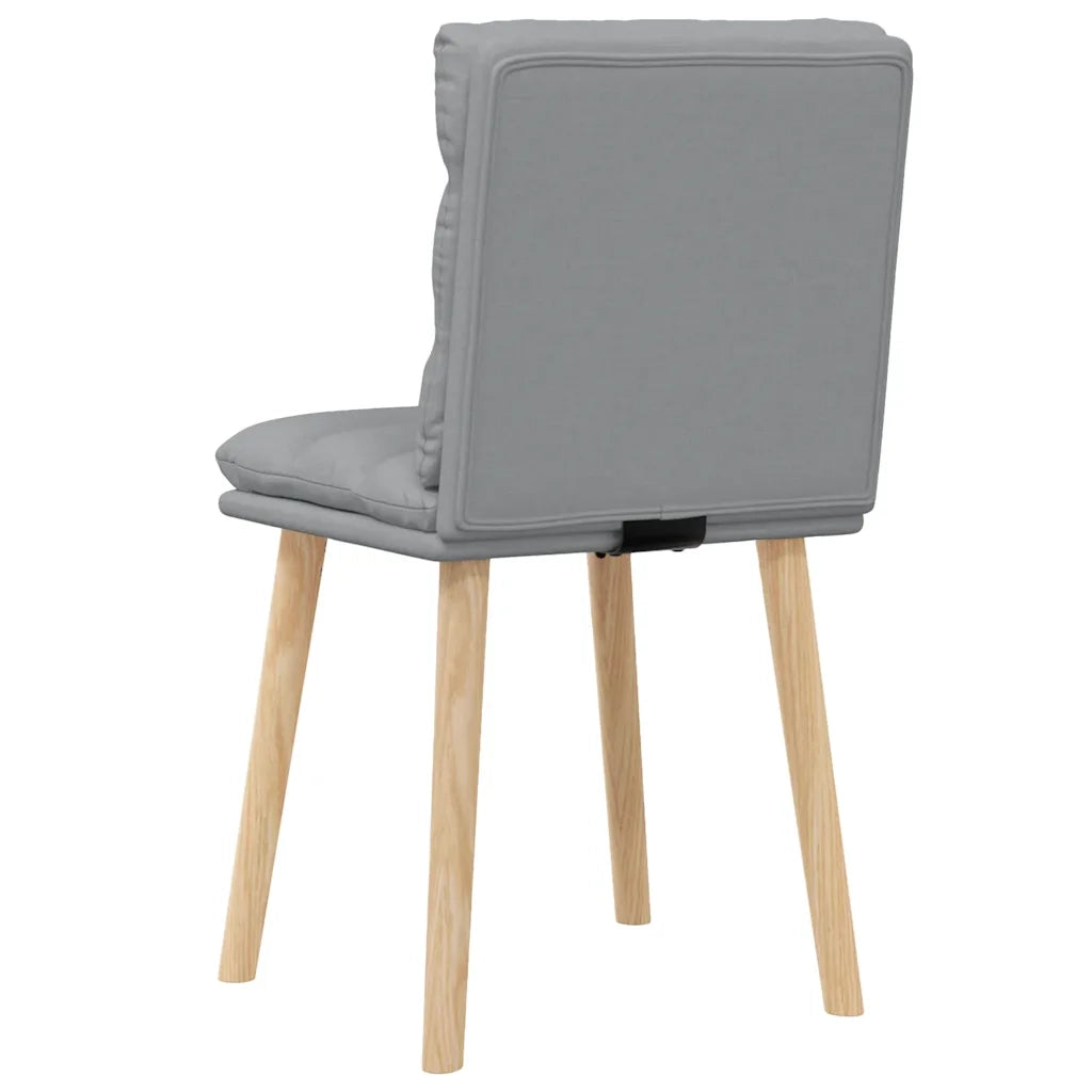 vidaXL Sedie da Pranzo 2 pz Grigio Chiaro in Tessuto