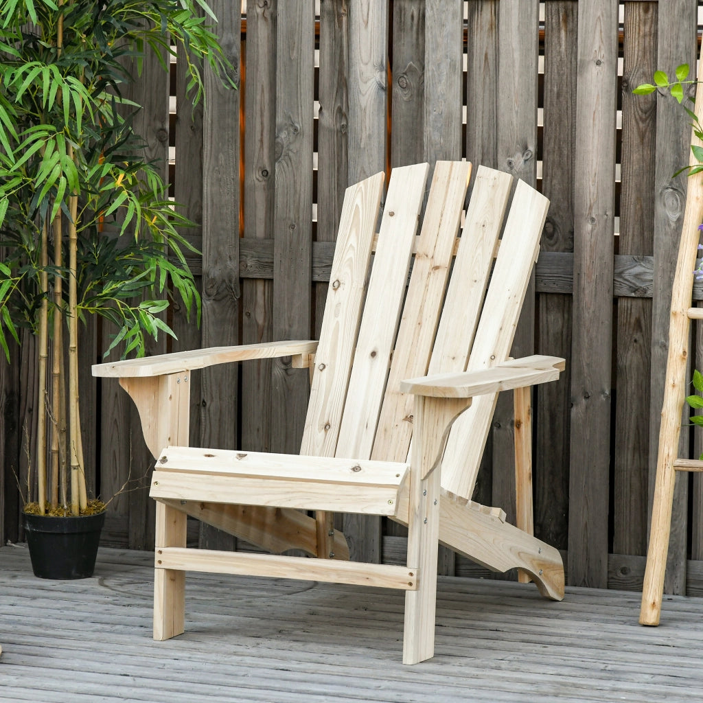 Poltrona Adirondack Giardino ¨C zephmum ¨C Legno Massello 78x89x88 cm