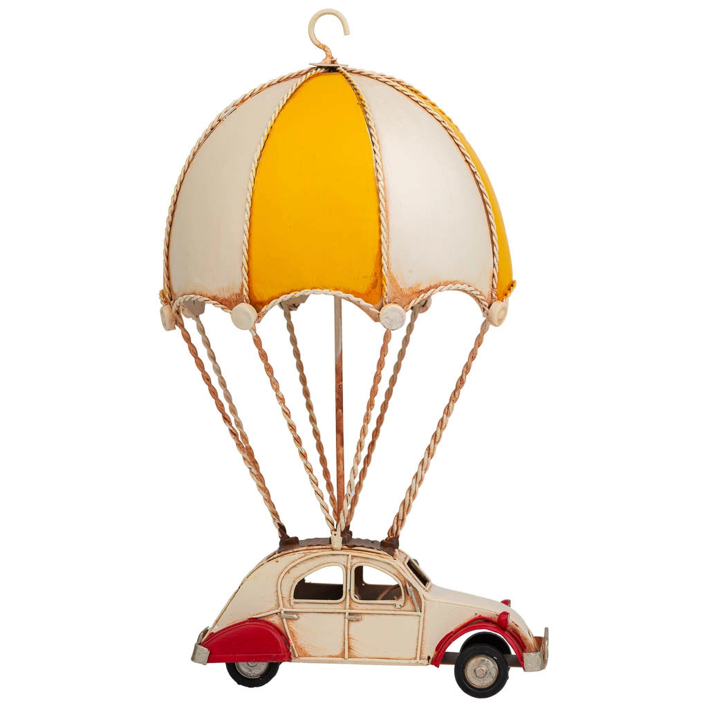 Parapendio in metallo giallo 18x17x31h
