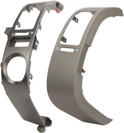 Kit di rivestimento per scarico - 2 pezzi - Colore argento - Materiale ABS - Sostituzione facile - Alta compatibilità - Rivestimento del cruscotto