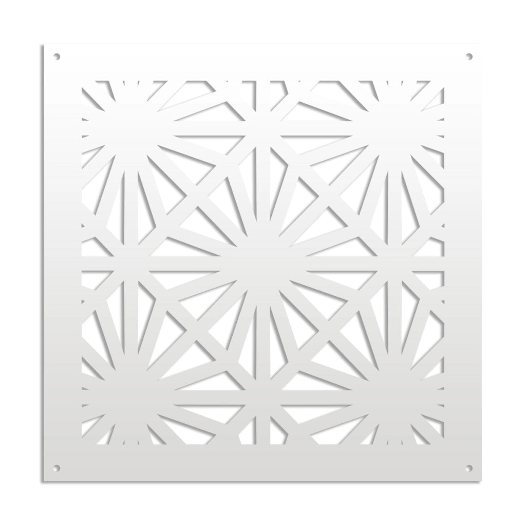 POLESTAR - Pannello in PVC traforato - Parasole Colore: bianco, Misura: 73x73 cm