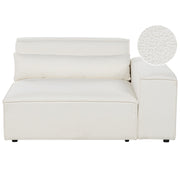 Sezione di seduta ad angolo Boucle bianco Modulo divano a 1 posto Moderno a 1 posto