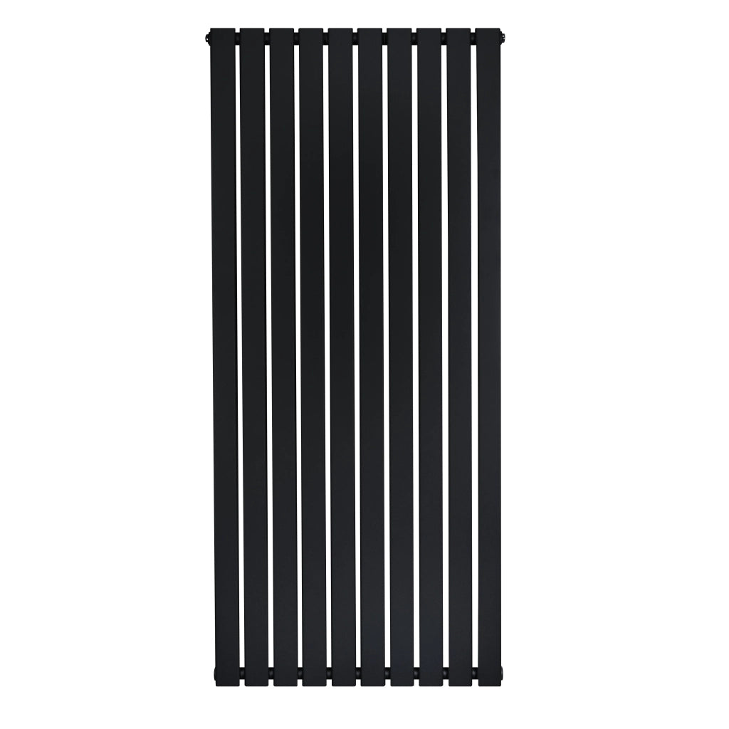 Radiatore Verticale Design Piatto Colonna Singola Nero 1600x700 mm
