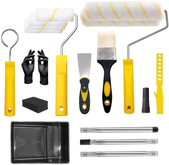 Sistema di verniciatura completa - 18 pezzi - imprestazione con set di pennelli