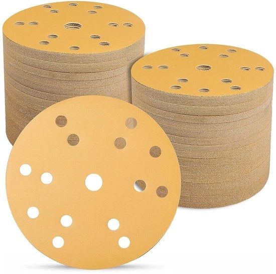 100 pezzi di carta vetrata con adesivo a nastro 150 mm grana 320 per macchina a nastro abrasivo