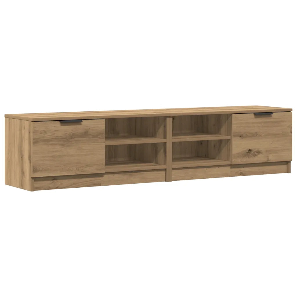 Mobili Porta TV 2 pz | Armadietto TV | Mobile Porta TV Rovere Artigianale 80x35x36,5cm Truciolato