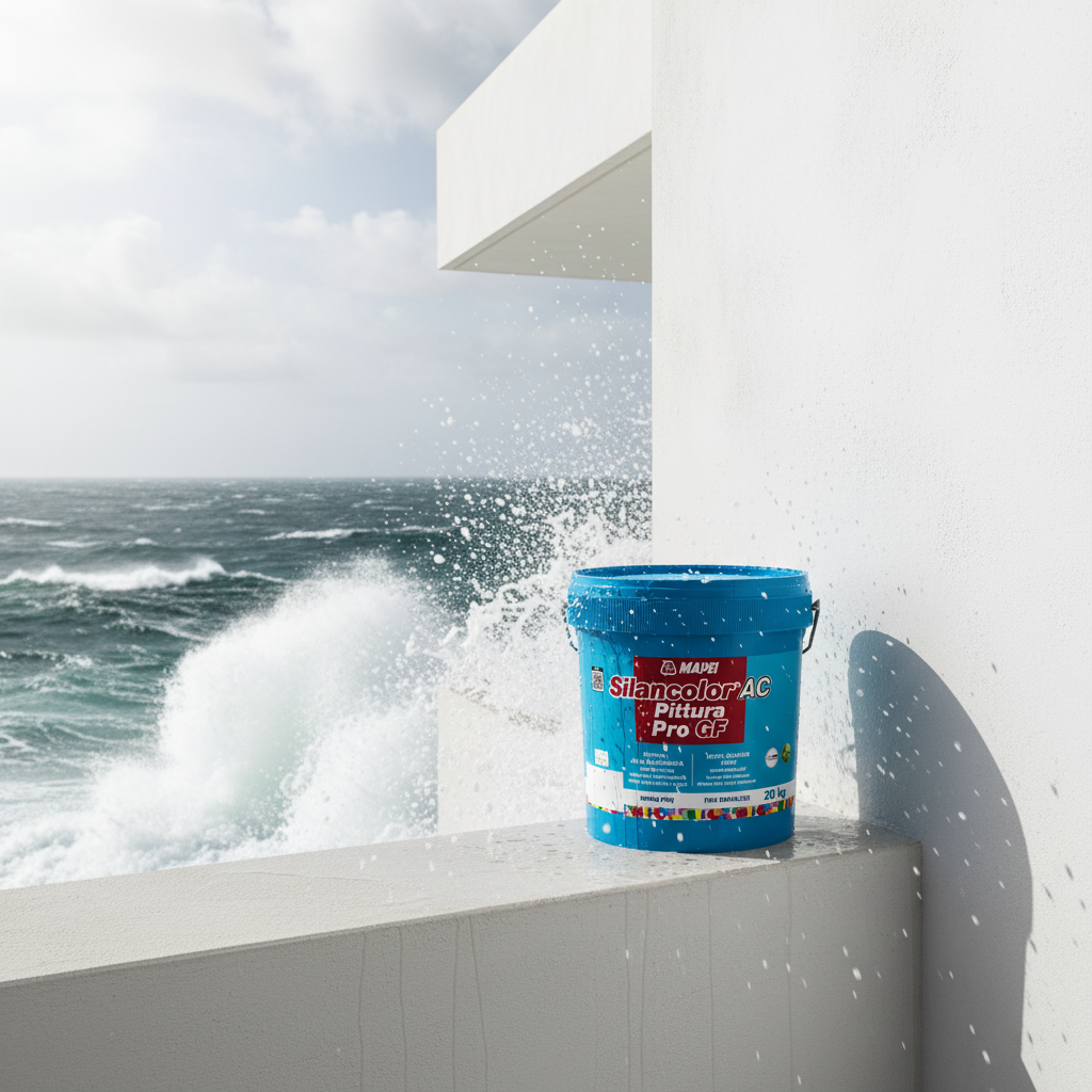 Idropittura acrilsilossanica mediterraneo ponente antimuffa per interni ed esterni *** formato 20 kg, confezione 1