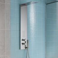 Colonna doccia 3 funzioni acciaio inox bocchetta idro lombare 20x50x110 cm *** finitura- cromo lucido, confezione 1