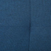 Banco portaoggetti 94,5L panca fine letto in tessuto effetto lino e gambe in legno, 125 x 49 x 41,5 cm, blu