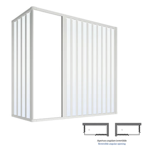 Box vasca estensibile a soffietto in pvc bianco con apertura centrale *** misure 70x170 cm, confezione 1