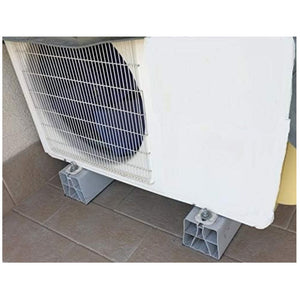 Coppia base pavimento per condizionatori climatizzatori bianco con antiscivolo