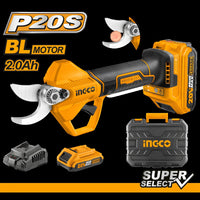 Forbice pota Ø25 a batteria 20v valigetta batteria caricabatterie ingco