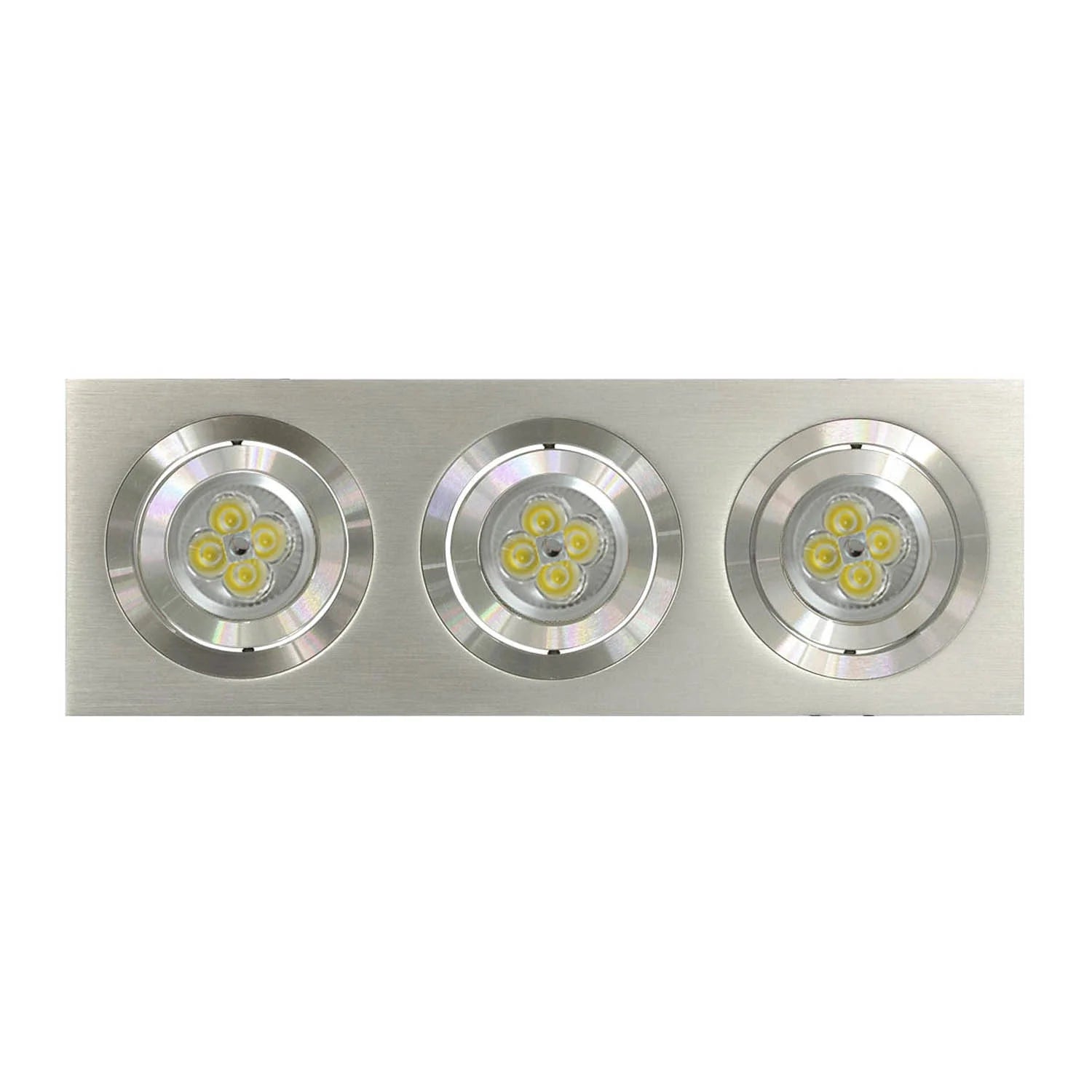 LÚZETE - 3L APPARECCHIO DA INCASSO NICOLE ALLUMINIO GU10