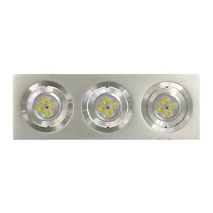 LÚZETE - 3L APPARECCHIO DA INCASSO NICOLE ALLUMINIO GU10