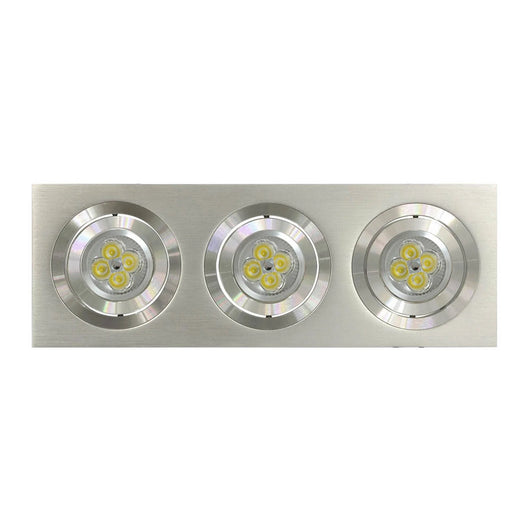 LÚZETE - 3L APPARECCHIO DA INCASSO NICOLE ALLUMINIO GU10