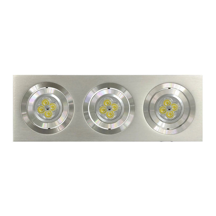 LÚZETE - 3L APPARECCHIO DA INCASSO NICOLE ALLUMINIO GU10