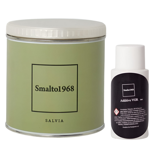 Smalto1968 base acqua vgr piastrelle ceramiche supporti difficili l 0.5 *** colore- salvia, confezione 1