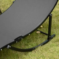 Set 2 Sdraio da Giardino Pieghevoli, Lettino Prendisole in Alluminio e Textilene, 61x165x63 cm