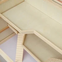 Outsunny Gabbia Criceto in legno Animali Piccoli Roditori 115x60x58cm