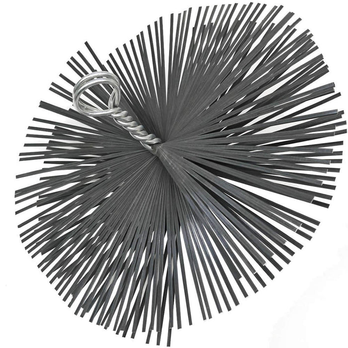 Scovolo in acciaio tondo per canna fumaria camino stufa diametro cm 30