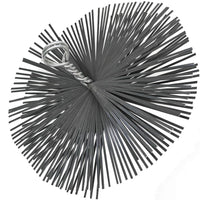 Scovolo in acciaio tondo per canna fumaria camino stufa diametro cm 40