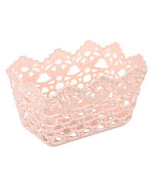 3pz Cestino Portatutto Oggetti Cesto Plastica Rettangolare 15.4x10.4x8.7cm 79470         