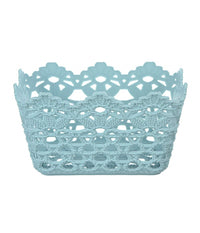 3pz Cestino Portatutto Oggetti Cesto Plastica Rettangolare 15.4x10.4x8.7cm 79470         