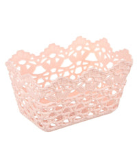 3pz Cestino Portatutto Oggetti Cesto Plastica Rettangolare 15.4x10.4x8.7cm 79470         