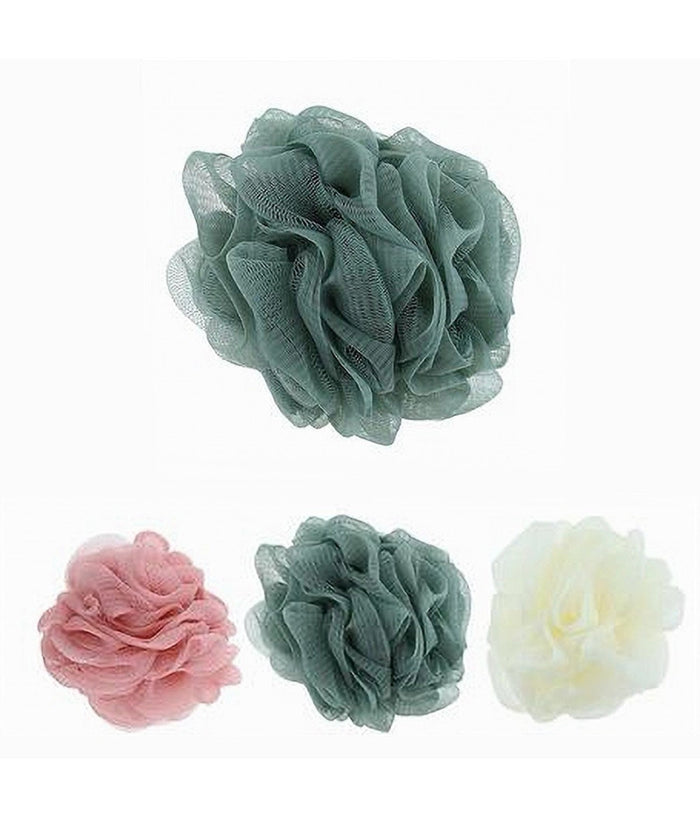 3pz Spugna Retina Per Doccia Bagno Spugnetta Rete Pelle Corpo Vari Colori 10681         