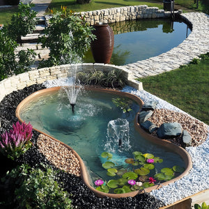 Laghetto da giardino in vetroresina modello laguna cm 350x220xh 60