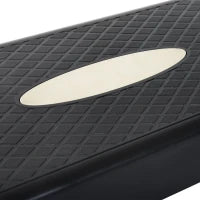 Step Fitness per Aerobica con Altezza Regolabile 10-15 cm, 68x29cm Nero e Rosso